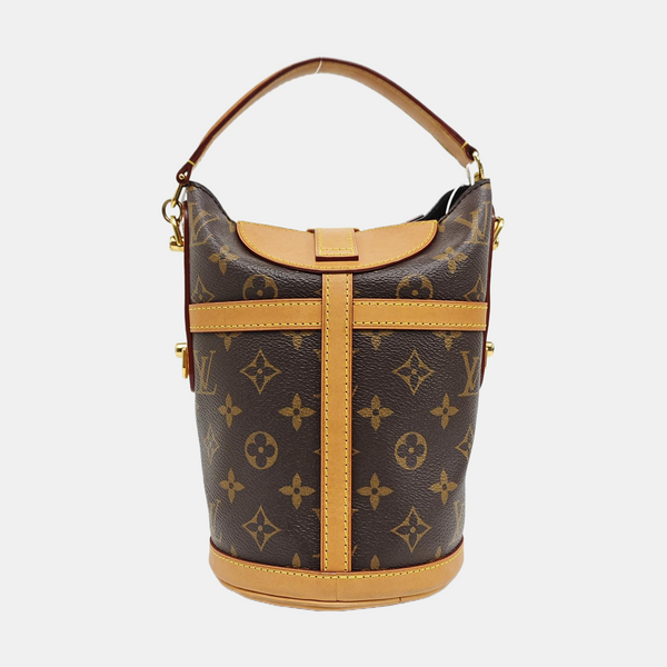 DUFFLE Monogram Coated Canvas Brown