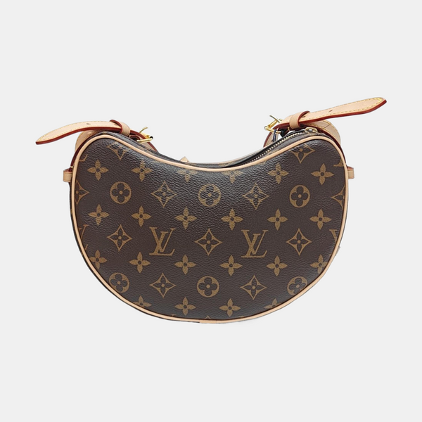 CROISSANT Monogram Coated Canvas Brown