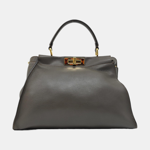Peekaboo Medium Calfskin Gray