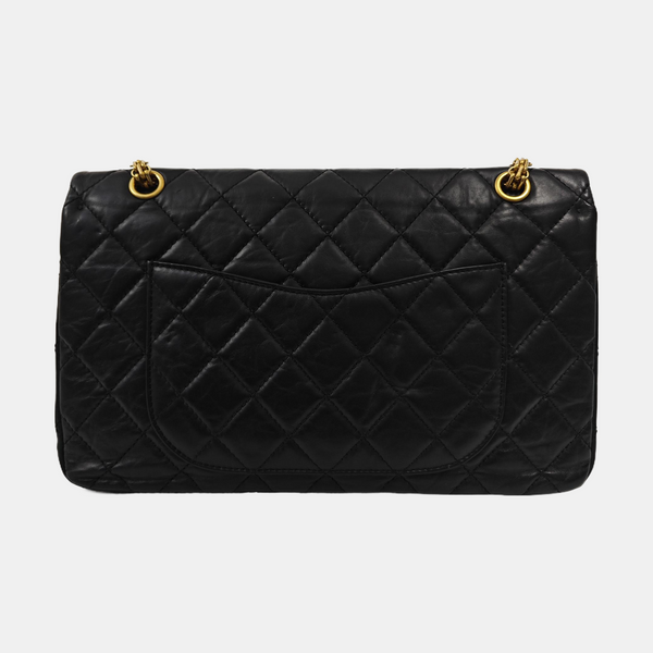 2.55 Maxi Quilted Calfskin Black