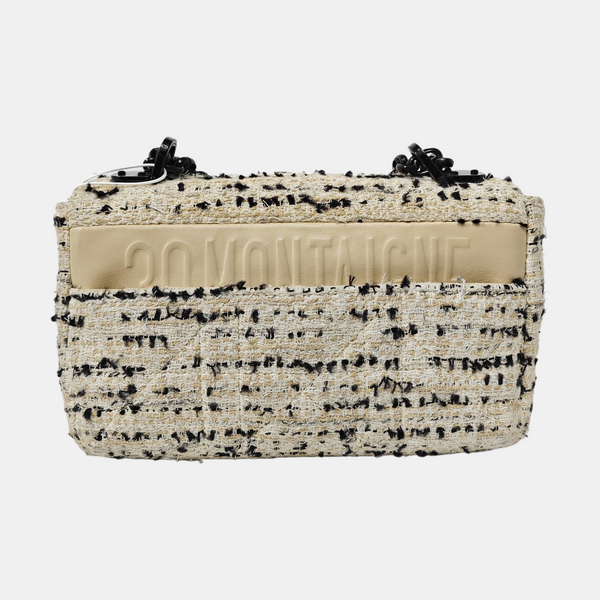 Dior Caro Small Cannage Wool White