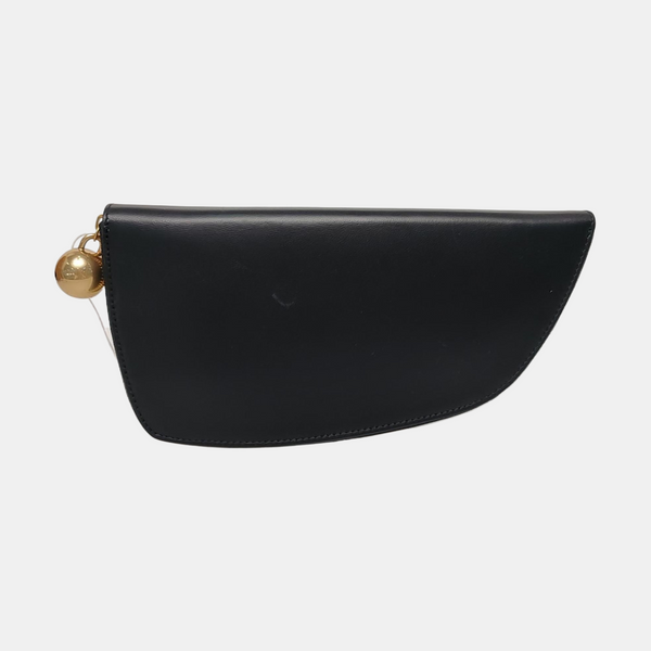 SHIELD Large Lambskin Black Wallet