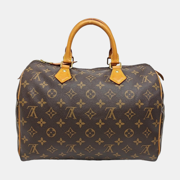 SPEEDY 30 Monogram Coated Canvas Brown