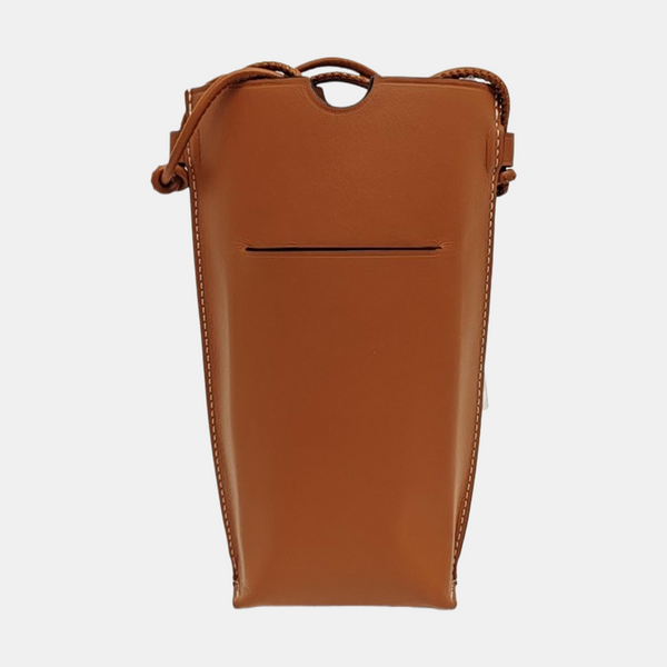 Calfskin Shoulder Bag Brown