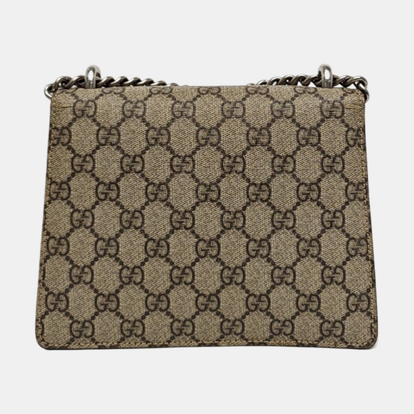 Dionysus Mini Monogram Coated Canvas Beige
