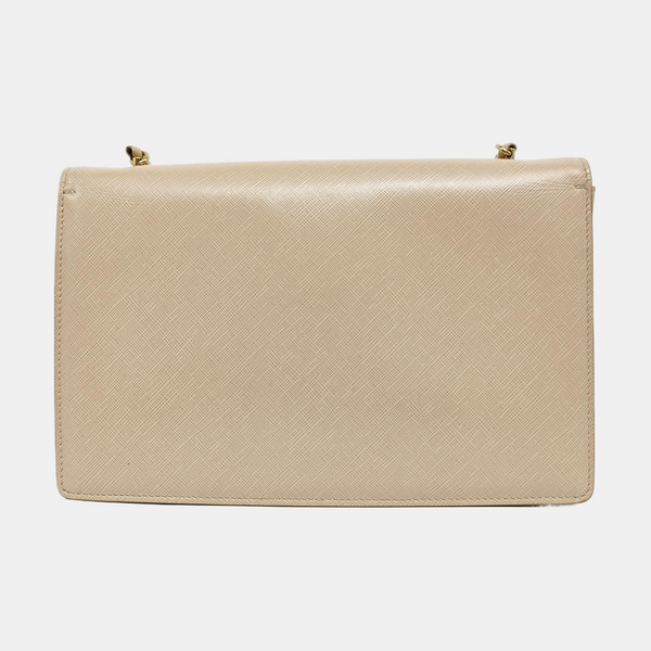 Calfskin Shoulder Bag Beige