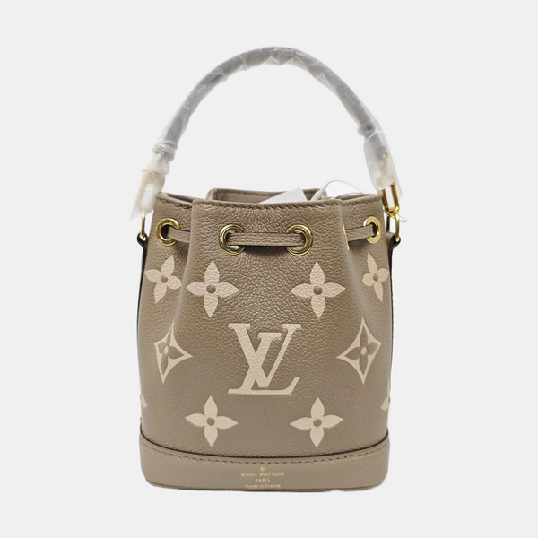 NOÉ Nano Monogram Calfskin Gray