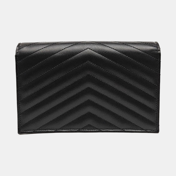 MONOGRAM WOC Chevron Calfskin Black