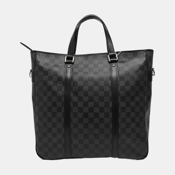 TADAO MM Damier Graphite Coated Canvas Gray