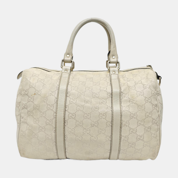 Joy Medium Monogram Calfskin Beige