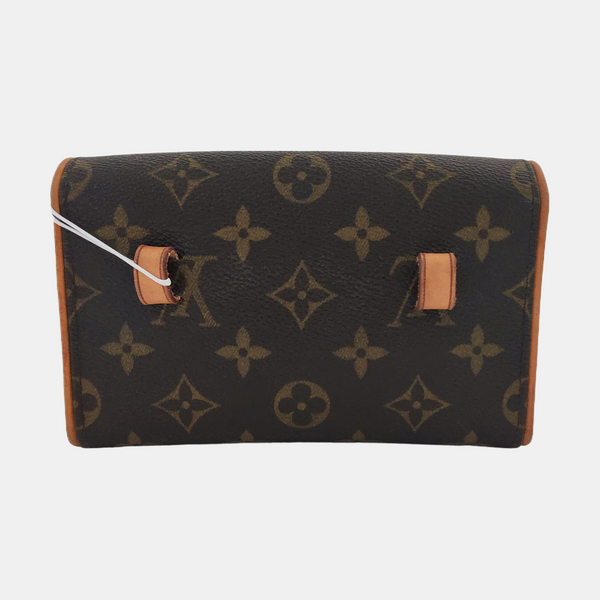 FLORENTINE Monogram Coated Canvas Brown