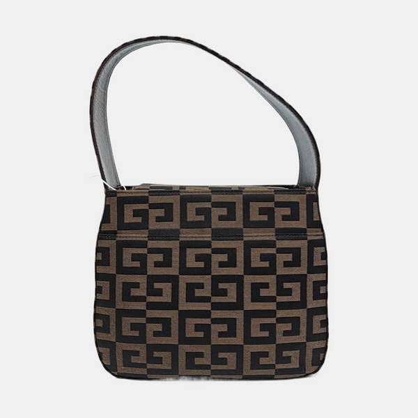 Canvas Top Handle Bag Brown