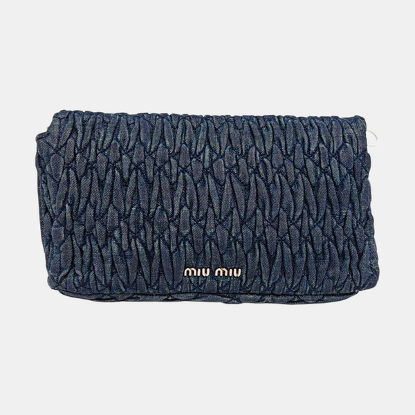 Crystal Quilted Denim Blue
