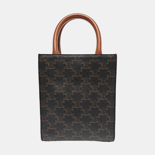 CABAS CELINE Mini Lona Revestida Marrón