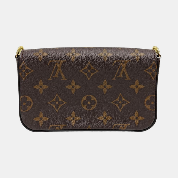 FÉLICIE Monogram Coated Canvas Brown