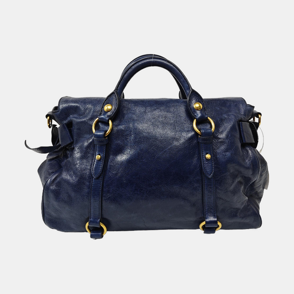Bow Calfskin Blue