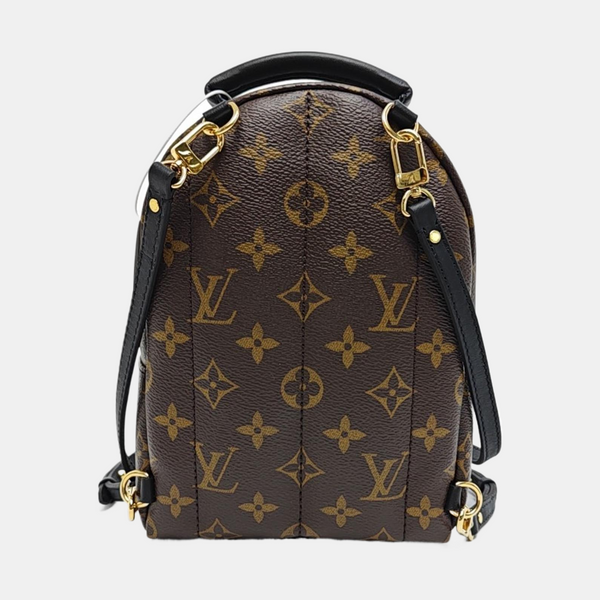 PALM SPRINGS Mini Monogram Coated Canvas Brown