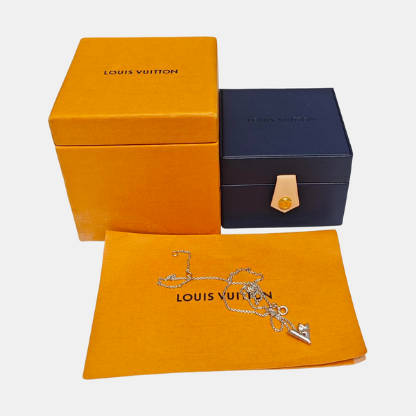 LV VOLT 18k White Gold Silver Necklace