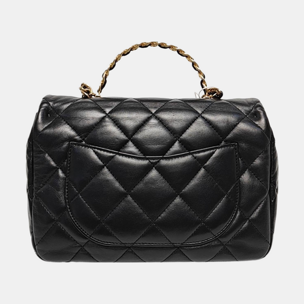 WOC Quilted Lambskin Black