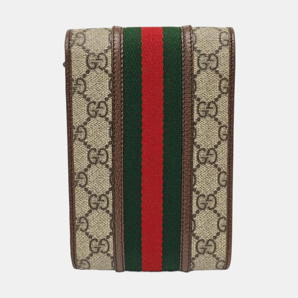 Ophidia Mini Monogram Coated Canvas Beige
