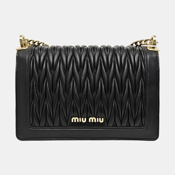 Matelassé Lambskin Black