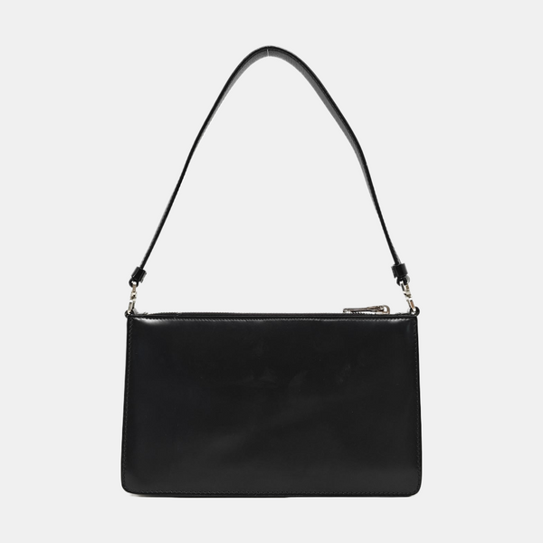 Calfskin Top Handle Bag Mini Black