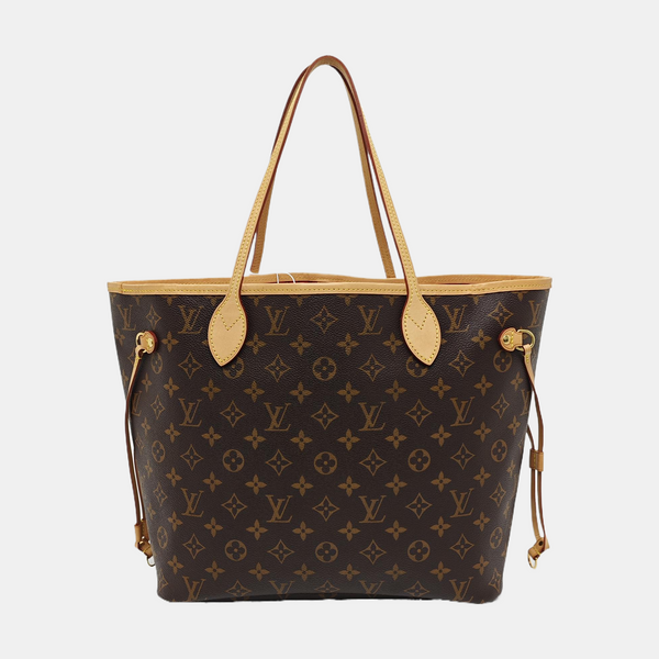 NEVERFULL MM Monogram Coated Canvas Brown