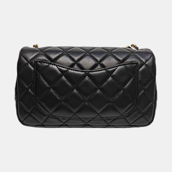 CLASSIC FLAP Mini Quilted Lambskin Black