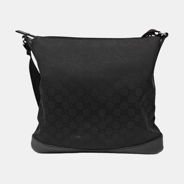 Monogram Canvas Shoulder Bag Black