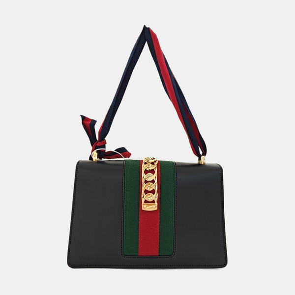 Sylvie Small Calfskin Black