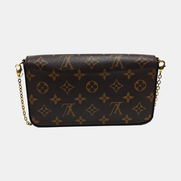 FÉLICIE Monogram Lona Revestida Marrón