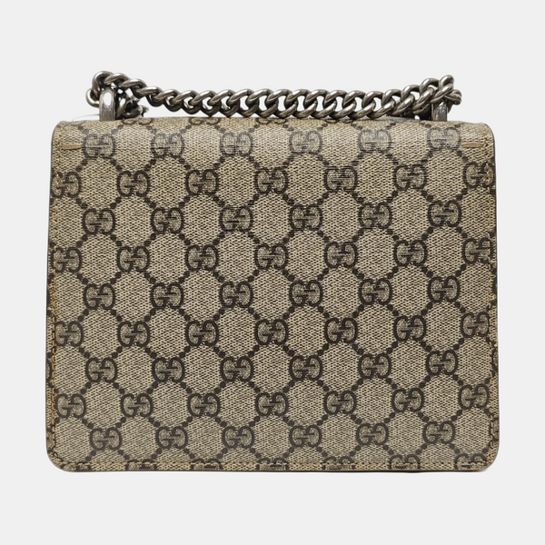 Dionysus Mini Monogram Coated Canvas Beige