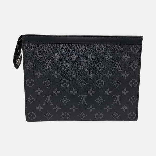Pochette Voyag MM Monogram Coated Canvas Black