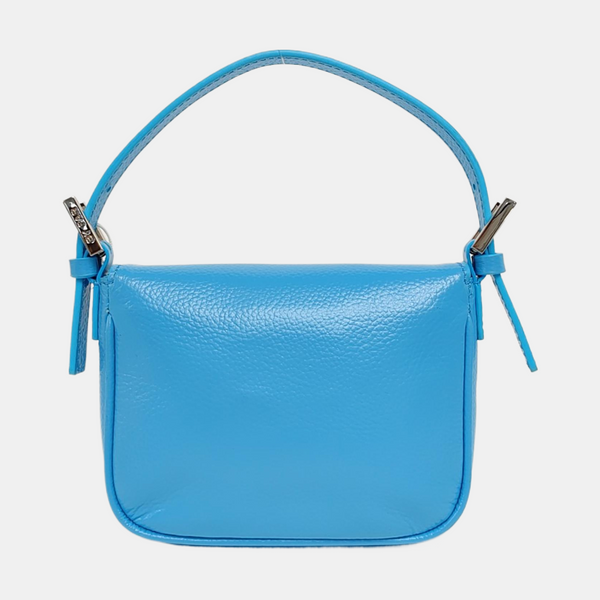 Lambskin Shoulder Bag Mini Blue