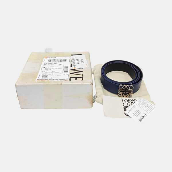 Leather Belt Blue