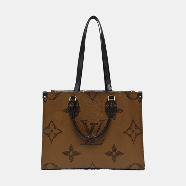 ONTHEGO MM Monogram Coated Canvas Brown