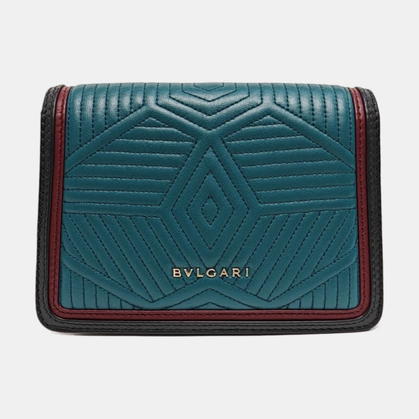 SERPENTI DIAMOND BLAST Small Quilted Lambskin Green