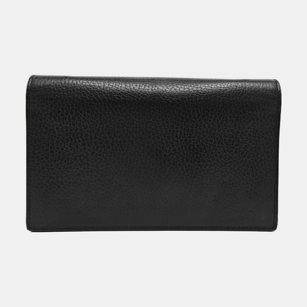 Interlocking G Small Calfskin Black