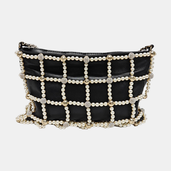 Lambskin Shoulder Bag Black