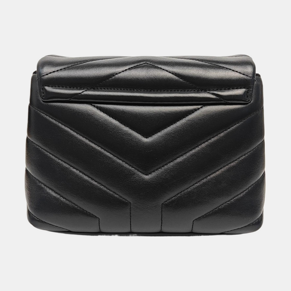 LOULOU Extra Small Chevron Calfskin Black