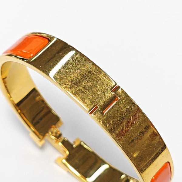 Clic H Metal Gold Bangle