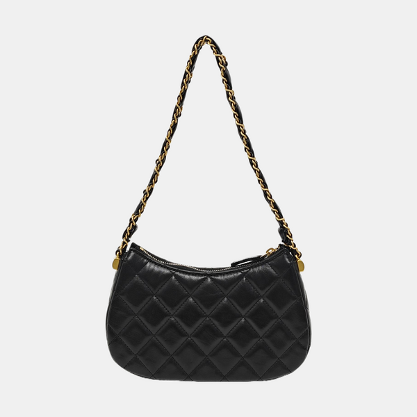 CHANEL 19 Small Quilted Calfskin Black