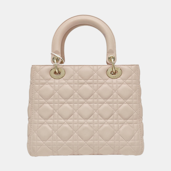Lady Dior Medium Cannage Lambskin Pink