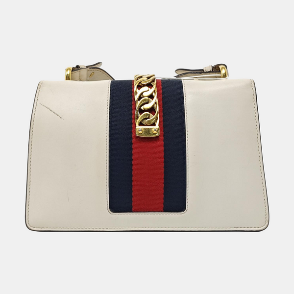 Sylvie Small Calfskin White
