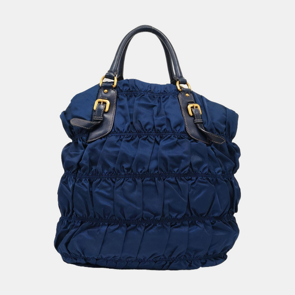 Gaufre Quilted Nylon Blue