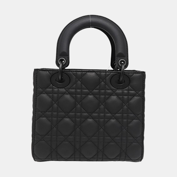 Lady Dior Small Cannage Calfskin Black
