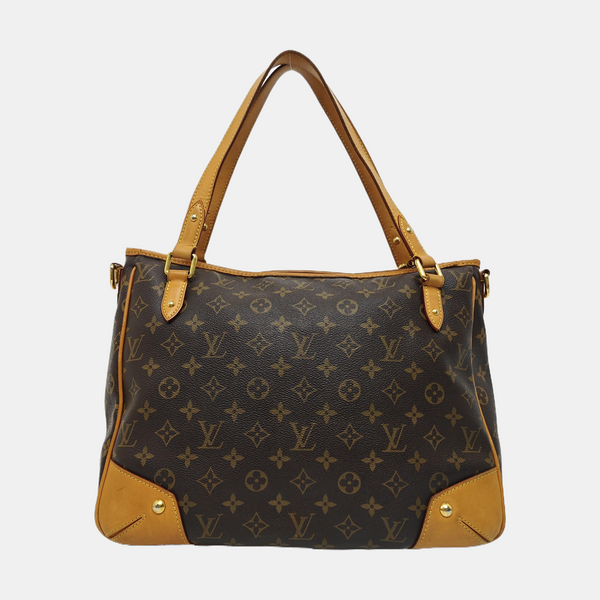 ESTRELA MM Monogram Coated Canvas Brown