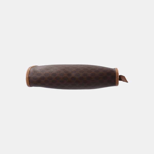 Authenticated pre-owned MACADAM CLUTCHE Coated Canvas Brown - Clutch at Looply