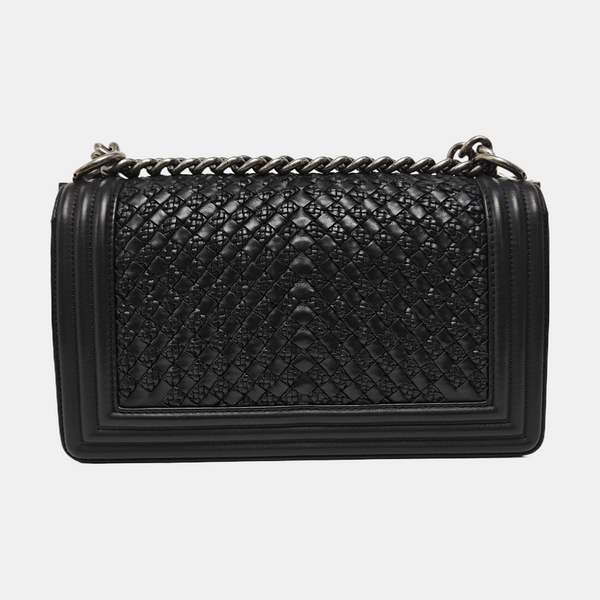 BOY CHANEL Medium Calfskin Black