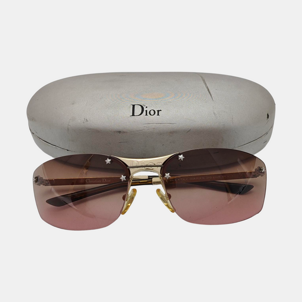 Metal Sunglasses Red